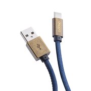  USB кабель Deppa 72277 Jeans USB-USB Type-C Blue (1,2м) 