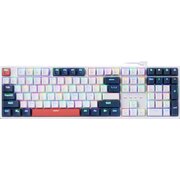  Клавиатура механическая Redragon 71964 Whisper RU RGB тихая, бел-син-оранжевая 