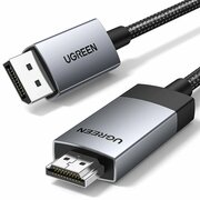  Кабель UGREEN DP119 15774 DP to HDMI 4K Cable 2m Black/Silver 