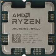  Процессор AMD Ryzen 5 7600X3D (100-000001721) OEM (Raphael, 5nm, C6/T12, Base 4,1GHz, Turbo 4,7GHz, GPU Radeon Graphics, L3 96Mb, TDP 65W, SAM5) 