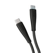  USB кабель Deppa 72532 Fly Type-C-Type-C 60Вт 3A Black (1м) 