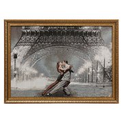  Гобеленовая картина "Танго в Париже" 54*39 см рамка микс (695624) 