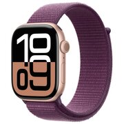  Smart-часы Apple Watch Series 10 MWWV3LW/A 46мм 2.1" OLED корп.розовое золото Sport Loop рем.сливовый разм.брасл. O/S 