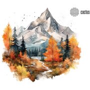  Коврик для мыши Cactus CS-MP-P10XS Autumn mountains 220x180x2мм 