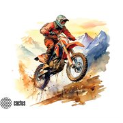  Коврик для мыши Cactus CS-MP-D12S Motobike 250x200x3мм 