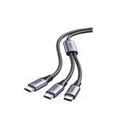  Кабель UGREEN US561 (35087) Type-C 2.0 Male To Type-C 2.0 Male 2-in-1 Charging Data Cable 1.5m Black 