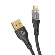  USB кабель Deppa 72501 Crystal USB-Lightning Black (1м) 