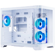  Корпус 1STPLAYER Uview UV6 ARGB White (UV6-WH-2FC7R-W-1FC7-W) / mATX / 3x120mm ARGB fans 