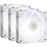  Вентилятор ID-COOLING TF-12025-Pro-SW Trio (3 in 1) 120x120x25мм (PWM, резиновые углы, белый, White LED, 300-1500об/мин) Box 