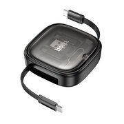  Кабель сетевой HOCO U140 Retractable charging data cable set black 