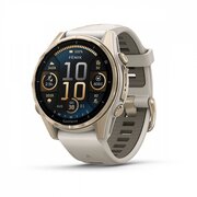  Smart-часы Garmin Fenix 8 (010-02903-11) 43mm золотой/дымчато-серый 