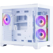  Корпус 1STPLAYER Megaview MV6-TP ARGB White (MV6-TP-WH-2FC7R-W-1FC7-W) / mATX / 3x120mm ARGB fans 