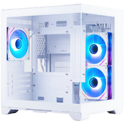  Корпус 1STPLAYER Megaview MV5-TP ARGB White (MV5-TP-WH-2FC7R-W-1FC7-W) / mATX / 3x120mm ARGB fans 