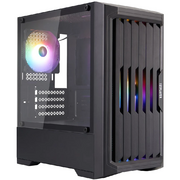  Корпус 1STPLAYER Bullet Hunter H2 Black (H2-BK-4F1) / mATX / 4x120mm FRGB fans 