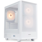 Корпус HSPD M310 (M310-TGWH-ARGB), без БП, Mesh Mini-tower, White, TG, 0.4 SPCC, 3x120mm ARGB mATX, mITX 180/280/160mm 1x2.5", 4xPCI 2xUSB-A 3 
