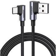  Кабель UGREEN US176 (20856) Right Angle USB-A to USB-C Cable 1m Space Gray 