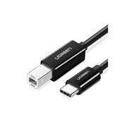  Кабель UGREEN US370 (45034) USB-C to USB-A Printer Cable 1m Black 
