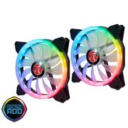  Комплект вентиляторов Raijintek IRIS 14 RBW ADD-2 0R40B00114 (Addressable RGB) 