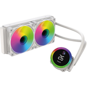  СВО Bloody BD-LC240ARGB2 ARGB (BD-LC240ARGB2-WH) Soc-AM5/AM4/1200/1700/1851 белый 4-pin 22-35dB Al+Cu LCD 260W 1100gr Ret 