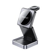  Беспроводная зарядка ACEFAST E20 Desktop 3-In-1 Wireless Charging Holder Black 