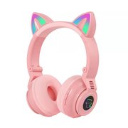 Наушники bluetooth полноразмерные Borofone BO18 Cat ear, pink 