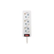  Удлинитель PROconnect 11-7205 3 гнезда, 1,5м, с/з, с кнопкой, белый 
