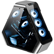  Корпус JONSBO TR03-G Silver glass panel 