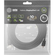  Кабель аудио-видео Cactus CS-DP-DP-1.4-10 DisplayPort(m)/DisplayPort(m) 10м позолоч.конт. черный 