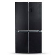  Холодильник GINZZU NFK-575 черное стекло inverter 