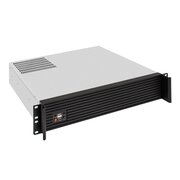  Корпус ExeGate Pro 2U400-04AL EX297727RUS (RM 19", высота 2U, глубина 400, передняя панель - алюминий, без БП, 2*USB) 
