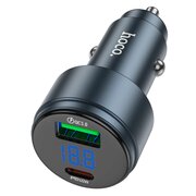  АЗУ HOCO Z57B Glorious 63W dual-port digital display PD45W+QC3.0 металлически серый 