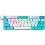  Клавиатура Redragon Fidd (72187) бирюзовый/белый 