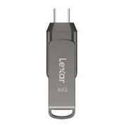  USB-флешка Lexar 2-in-1 (LJDD400064G-BNQNG) 64GB USB 3.1 Gen1/Type-C, металл/пластик 