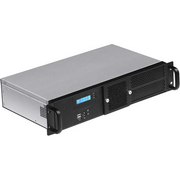  Корпус Procase GM225F-B-0 2U Rack, черный, панель управления, без блока питания, глубина 250мм, MB 6.7"x6.7" 