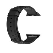  Ремешок SwitchEasy Hybrid для Apple Watch 7 45mm, SE 42/44mm силикон/натуральная кожа черный 