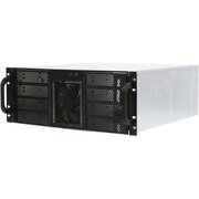  Корпус Procase RE411-D8H4-FC-55 4U, 8x5.25+5HDD, черный, без блока питания, глубина 550мм, MB CEB 12"x10,5", панель вентиляторов 3*120x25 PWM 