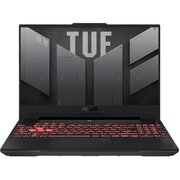  Ноутбук ASUS TUF Gaming A15 FA507UI-LP181 (90NR0I65-M008K0) AMD Ryzen 7 8845HS/16Gb/512Gb/RTX4070 8Gb/15.6"/IPS/FHD/144Hz/NoOS/Mecha Gray 