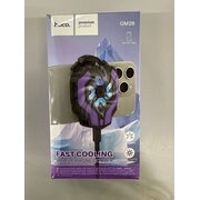 УЦ Кулер игровой для смартфонов HOCO GM26 Ambitious cooling mobile phone fan черный/фиолетовый (плохая упаковка) 