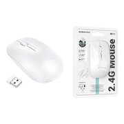  Мышь BOROFONE BG14 Planet 2.4G business wireless mouse белая 
