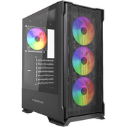  Корпус Powercase Mistral AZ4B ARGB (CMAZB-A4), Tempered Glass, 4x 120mm ARGB Fans, чёрный, ATX 