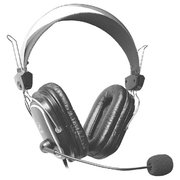  Наушники с микрофоном A4Tech HS-50 черный 2.5м мониторы 