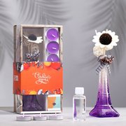  Набор подарочный "Эйфелева башня"(ваза,палочки с декором,свечи, аромамасло), лаванда   435533 (4355332) 