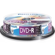  Диск DVD-R Philips DM4S6B10F/97 4.7Gb, 16x, Cake Box (10) 