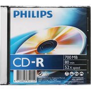  Диск CD-R Philips CR7D5SF01/97 700Mb, 52х, Slim Case (1) 