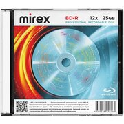  Диск BD-R Mirex 25 Gb, 12x (UL141012A1S) Slim Case (1), (1/50) 