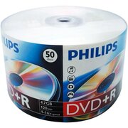  Диск DVD+R Philips DR4S6U50F/97 4.7 Gb, Bulk 50 