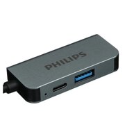 Разветвитель Philips SWV6113G/59 USB С-HDMI+USB A+USB C PD 3 в 1 длина кабеля 10см 