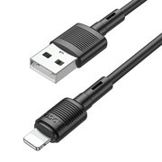  Дата-кабель HOCO X83 lightning 1м (чёрный) 