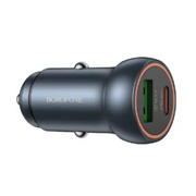  АЗУ BOROFONE BZ32A Fresh PD30W+QC3.0 car charger металлический серый 