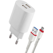  Зарядное устройство DEFENDER UPC-24 2XUSB 5V/2.1A 83679 